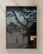 Night Scene of Kitano Shrine by Tsuchiya Koitsu