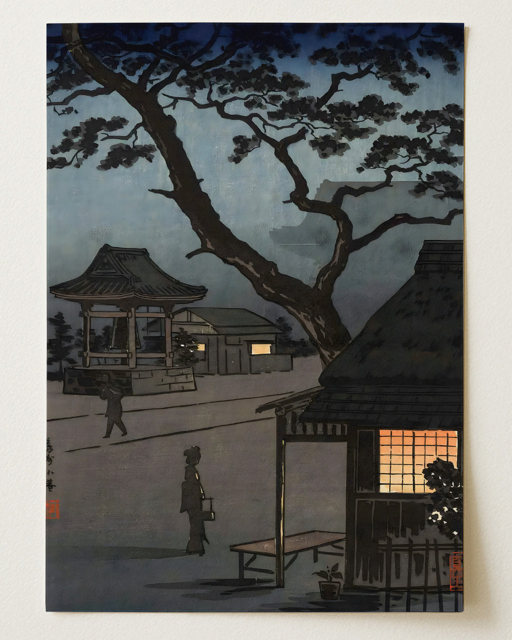 Night Scene of Kitano Shrine by Tsuchiya Koitsu