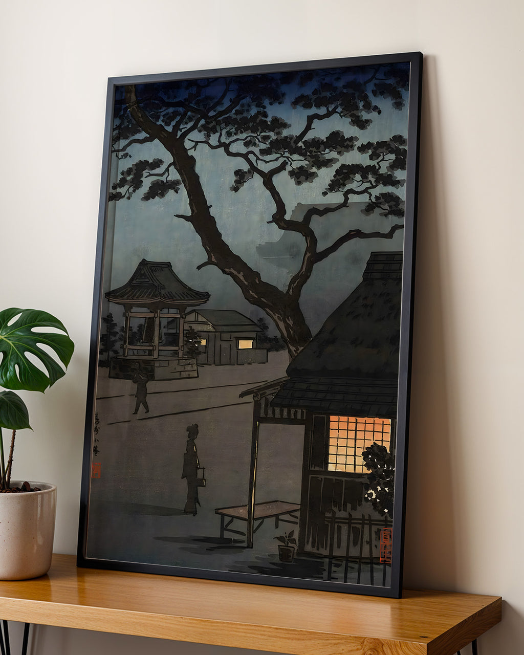 Night Scene of Kitano Shrine by Tsuchiya Koitsu
