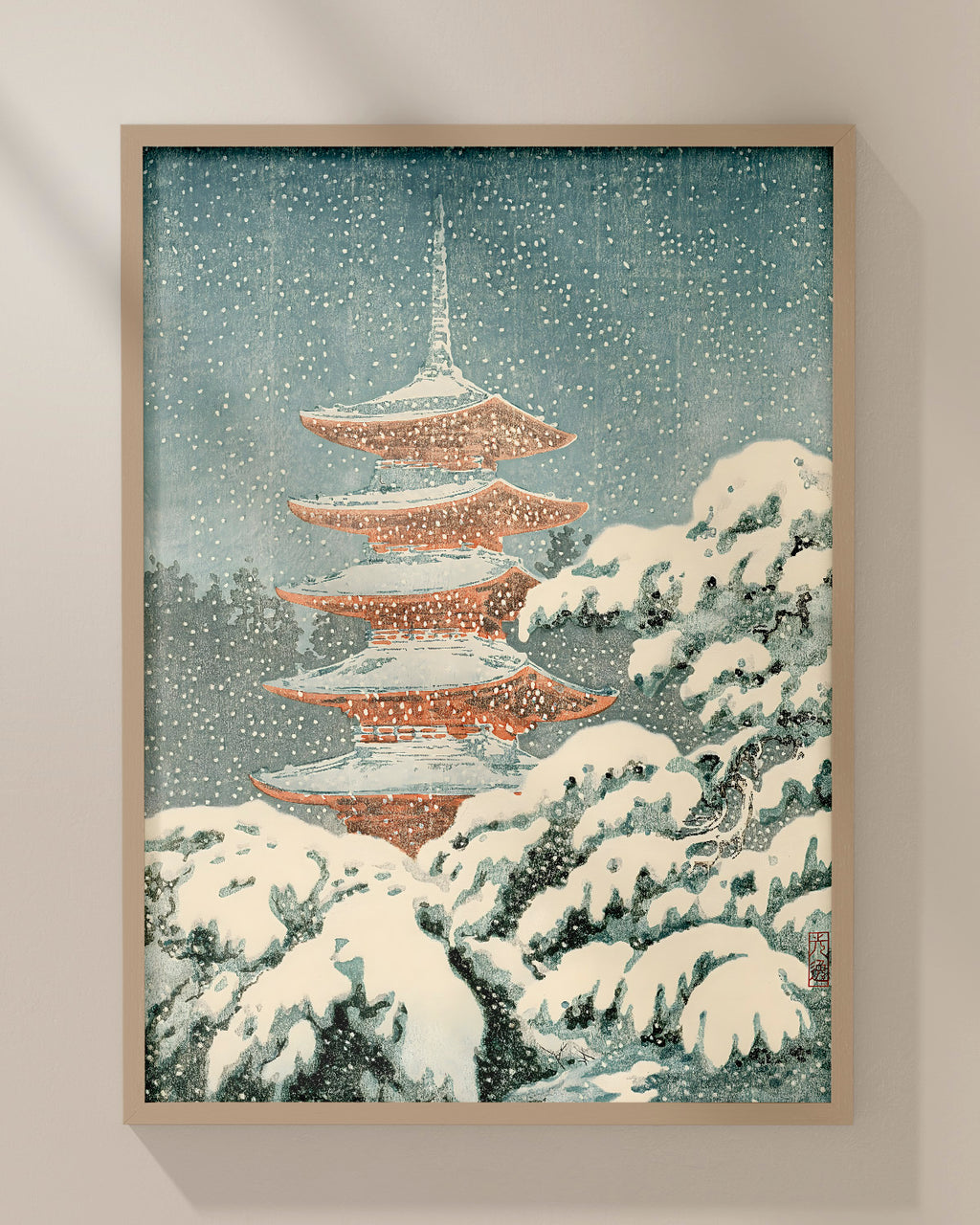 Nikko Five Storey Pagoda by Tsuchiya Koitsu