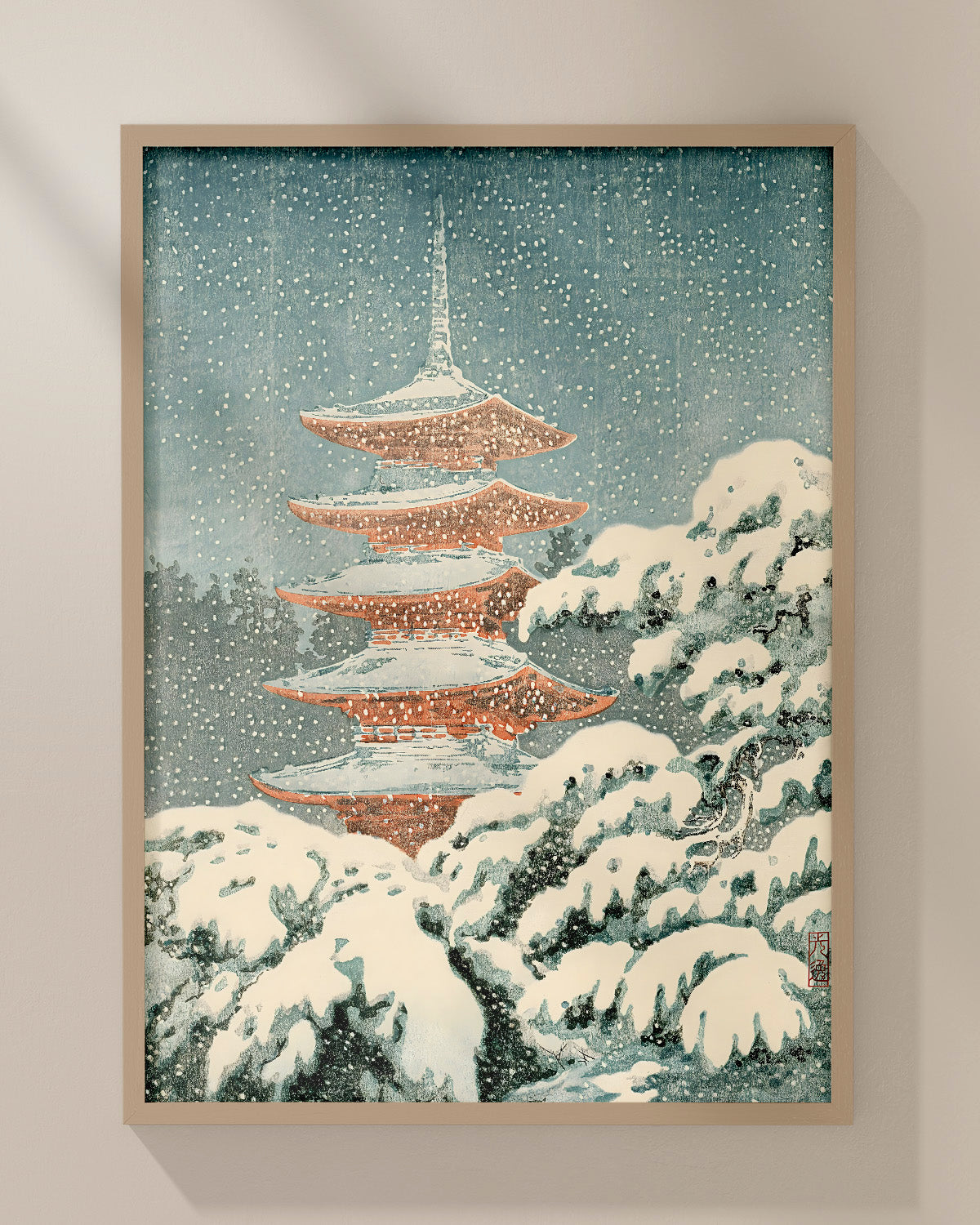 Nikko Five Storey Pagoda by Tsuchiya Koitsu