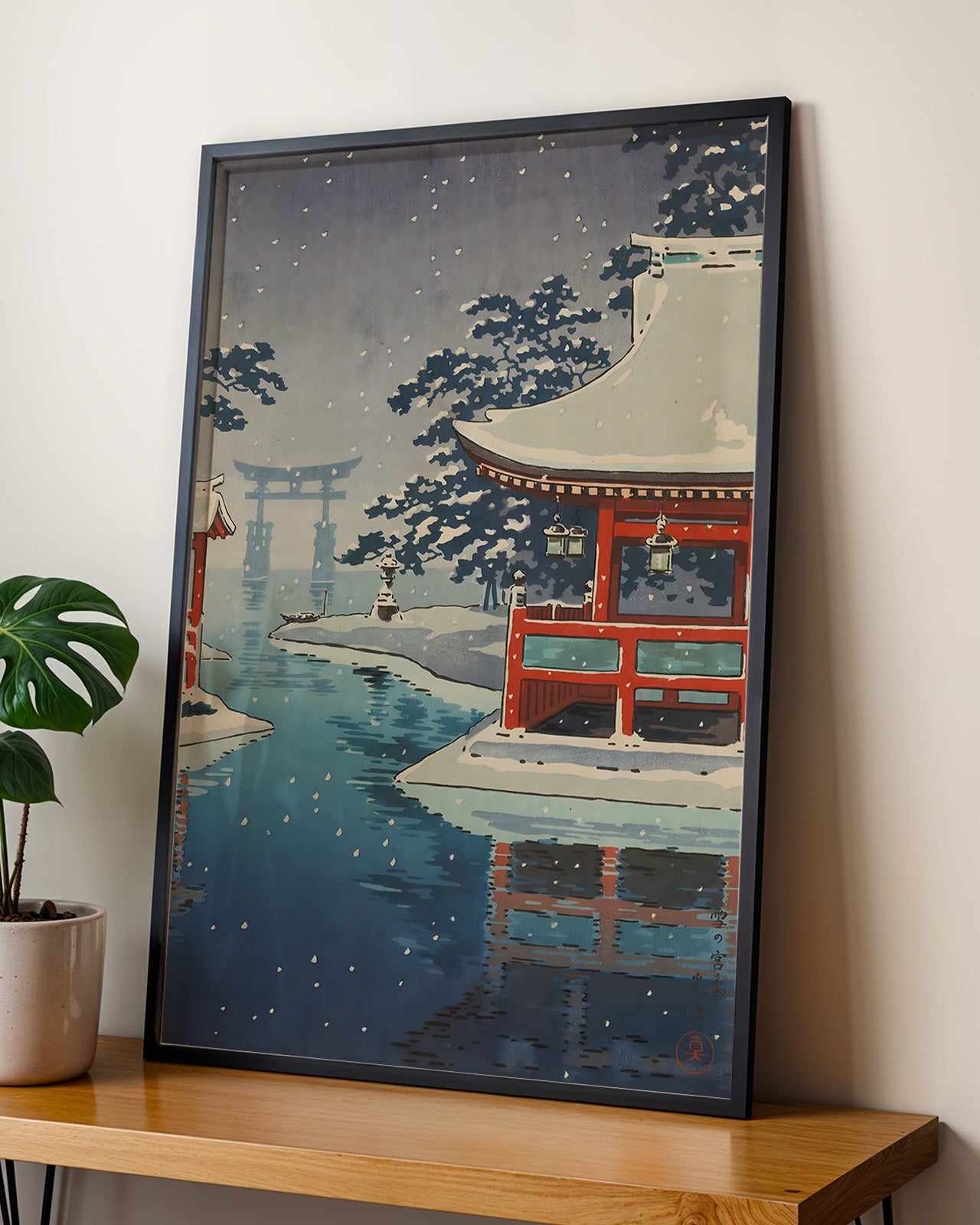 Snowy Miyajima by Tsuchiya Koitsu