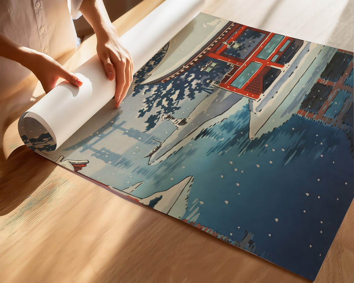 Snowy Miyajima by Tsuchiya Koitsu