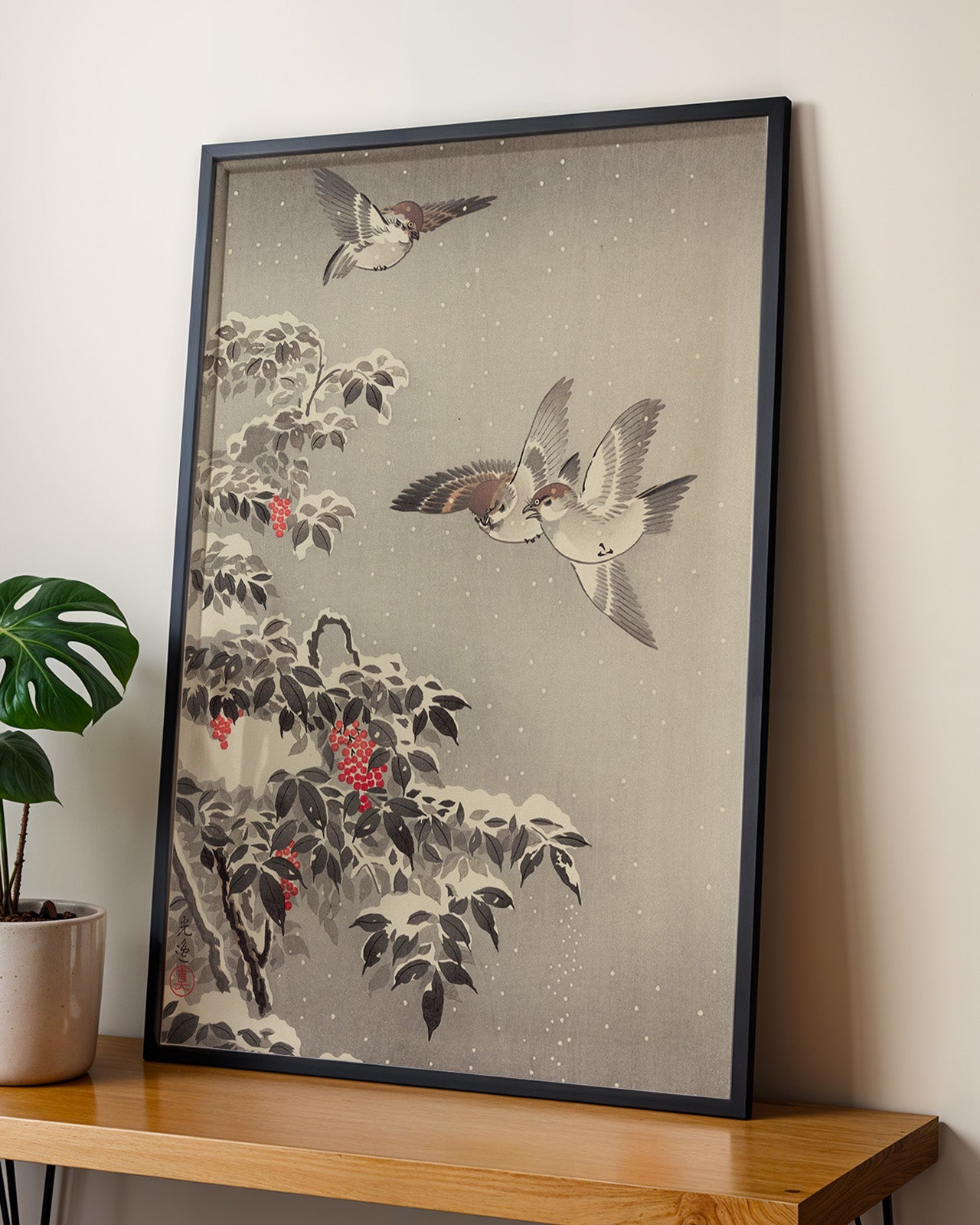 Sparrows mitsugiri by Tsuchiya Koitsu