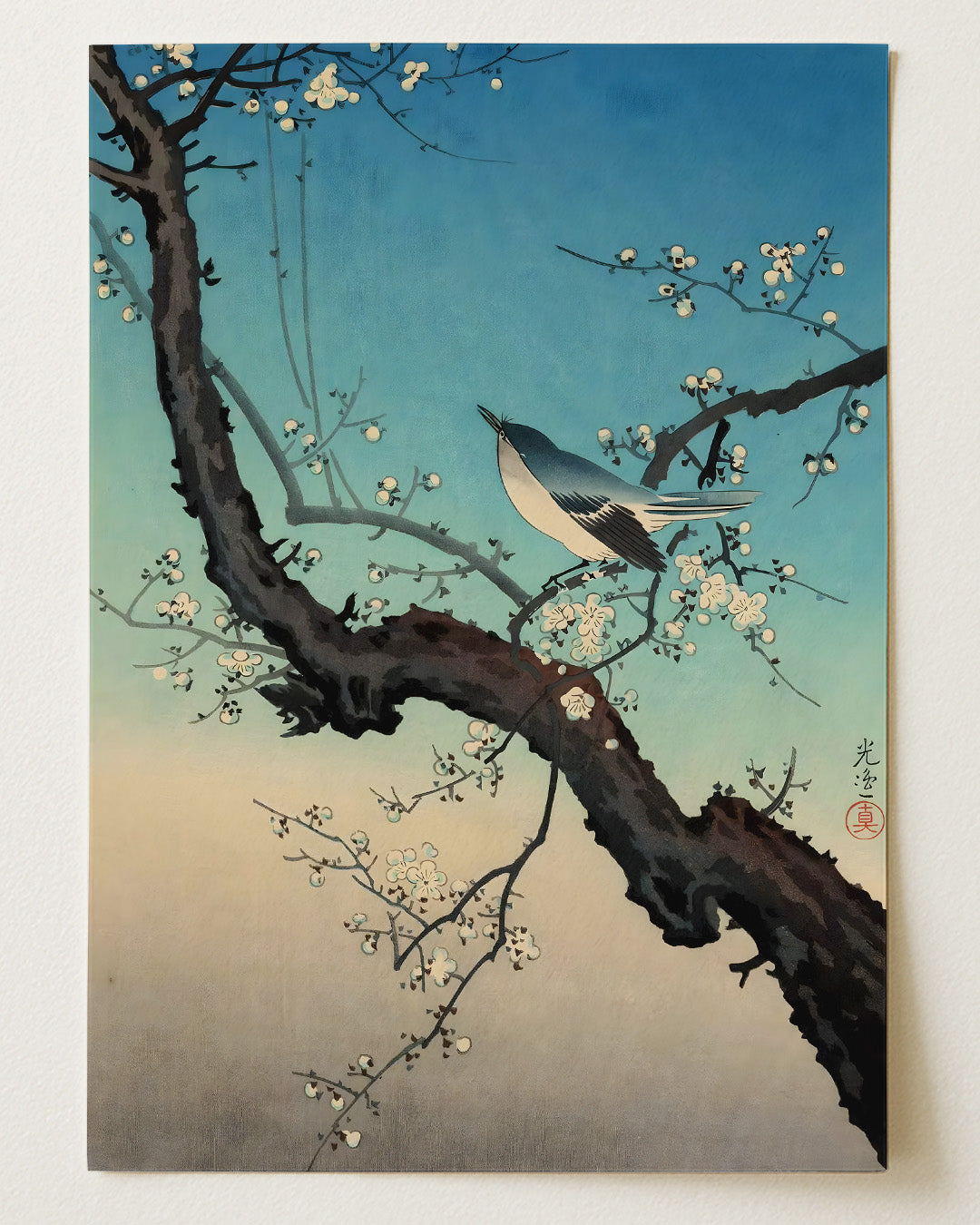 Songbird and Plum Tree by Tsuchiya Koitsu