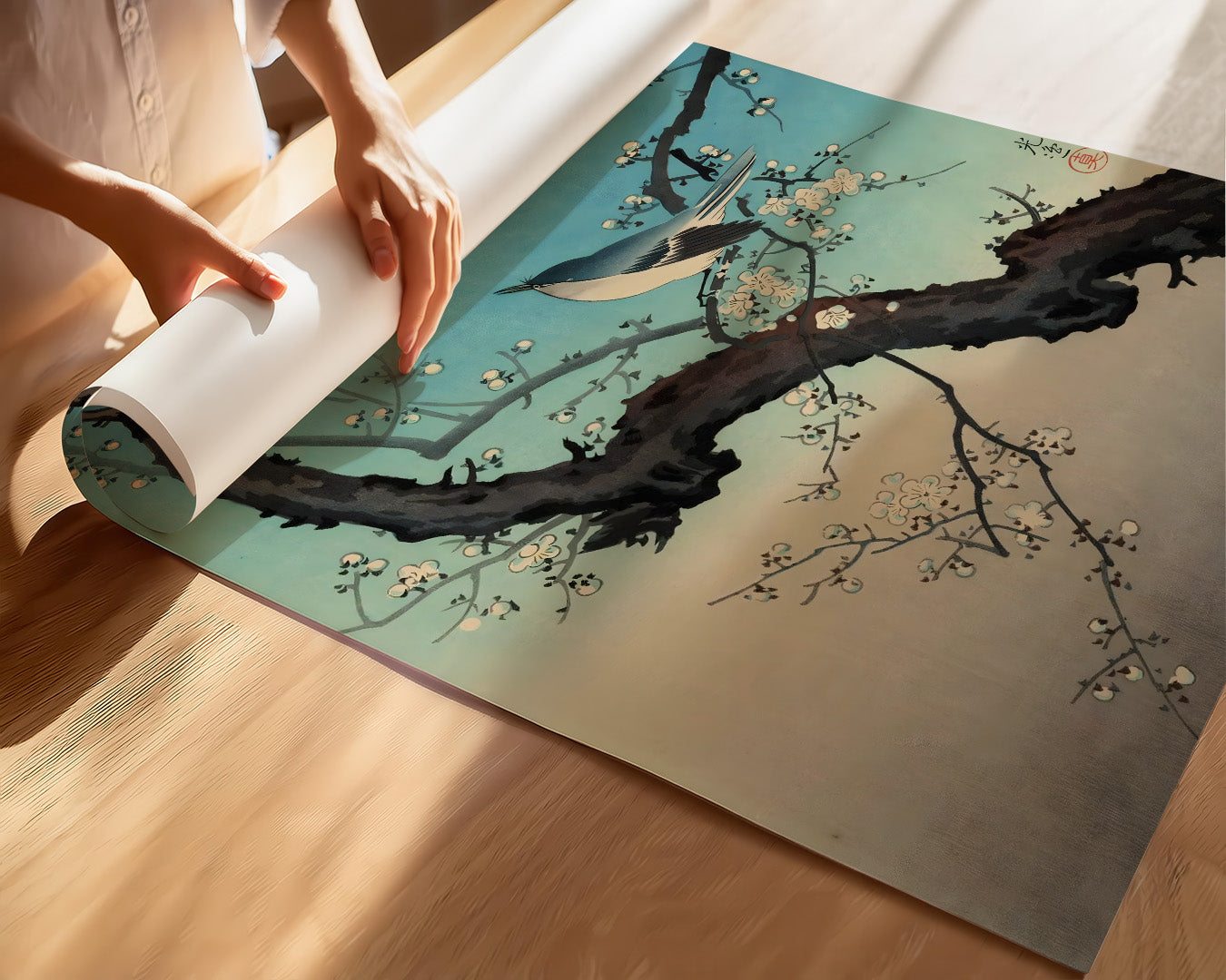 Songbird and Plum Tree by Tsuchiya Koitsu