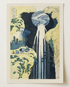 The Amida Falls in the Far Reaches of the Kisokaidō Road by Katsushika Hokusai