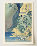 Kannon Shrine at Kiyo Falls by Katsushika Hokusai