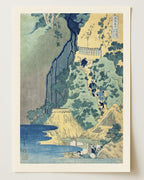 Kannon Shrine at Kiyo Falls by Katsushika Hokusai