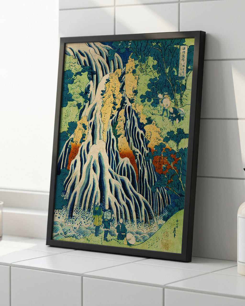 Shimotsuke Waterfall by Katsushika Hokusai