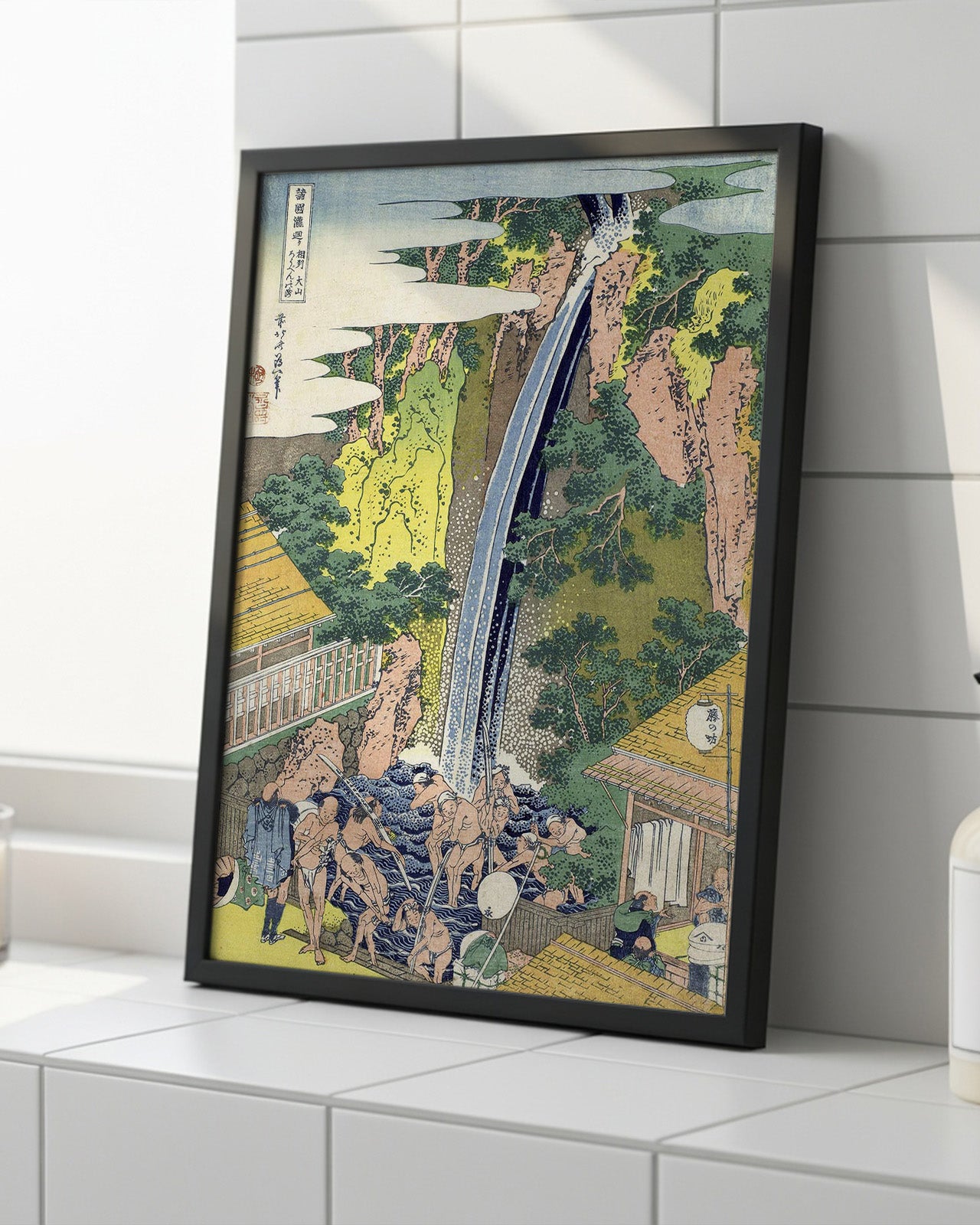 Roben Waterfall by Katsushika Hokusai
