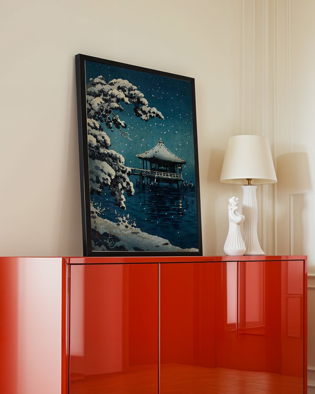 Snow at Ukimido by Tsuchiya Koitsu
