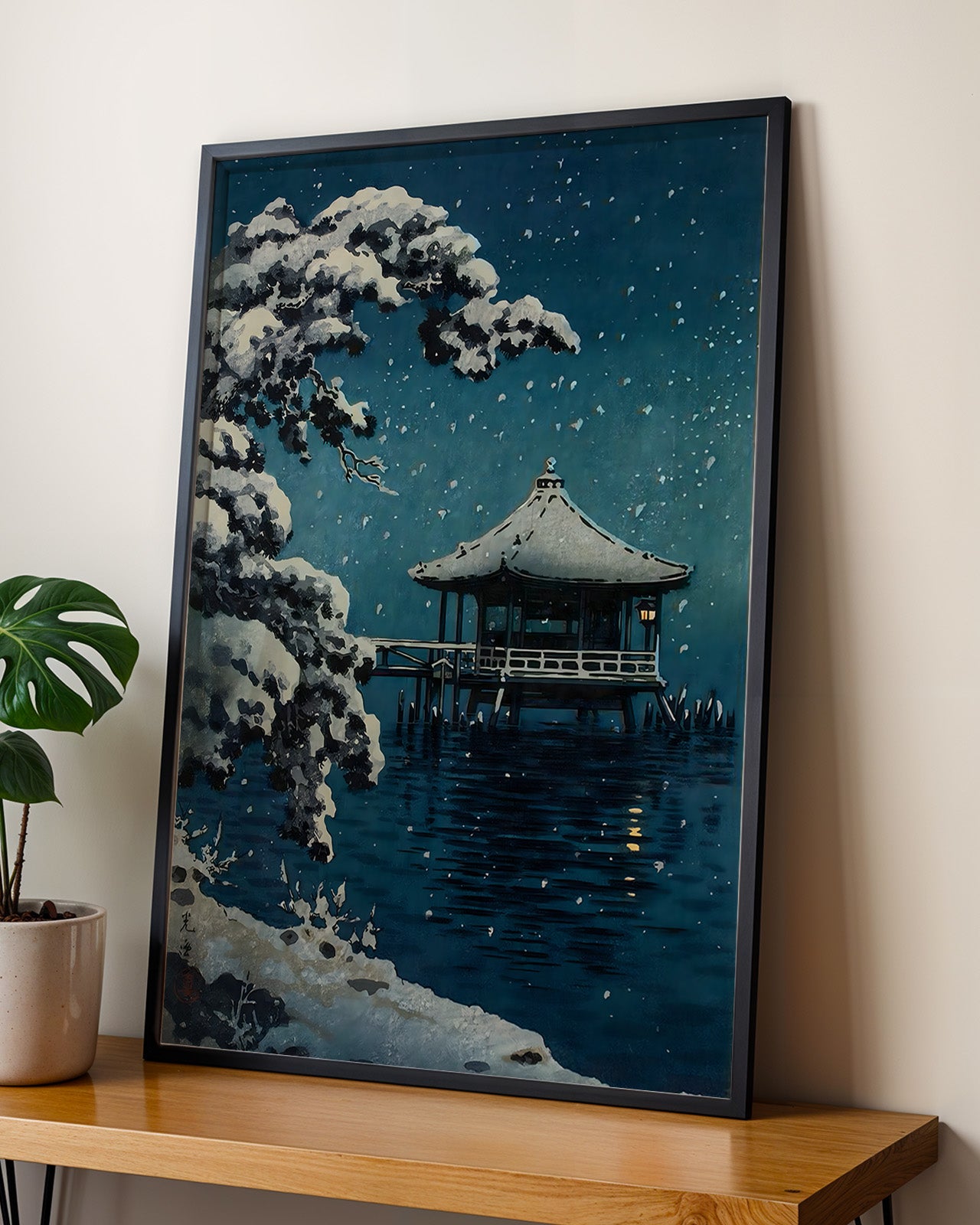 Snow at Ukimido by Tsuchiya Koitsu